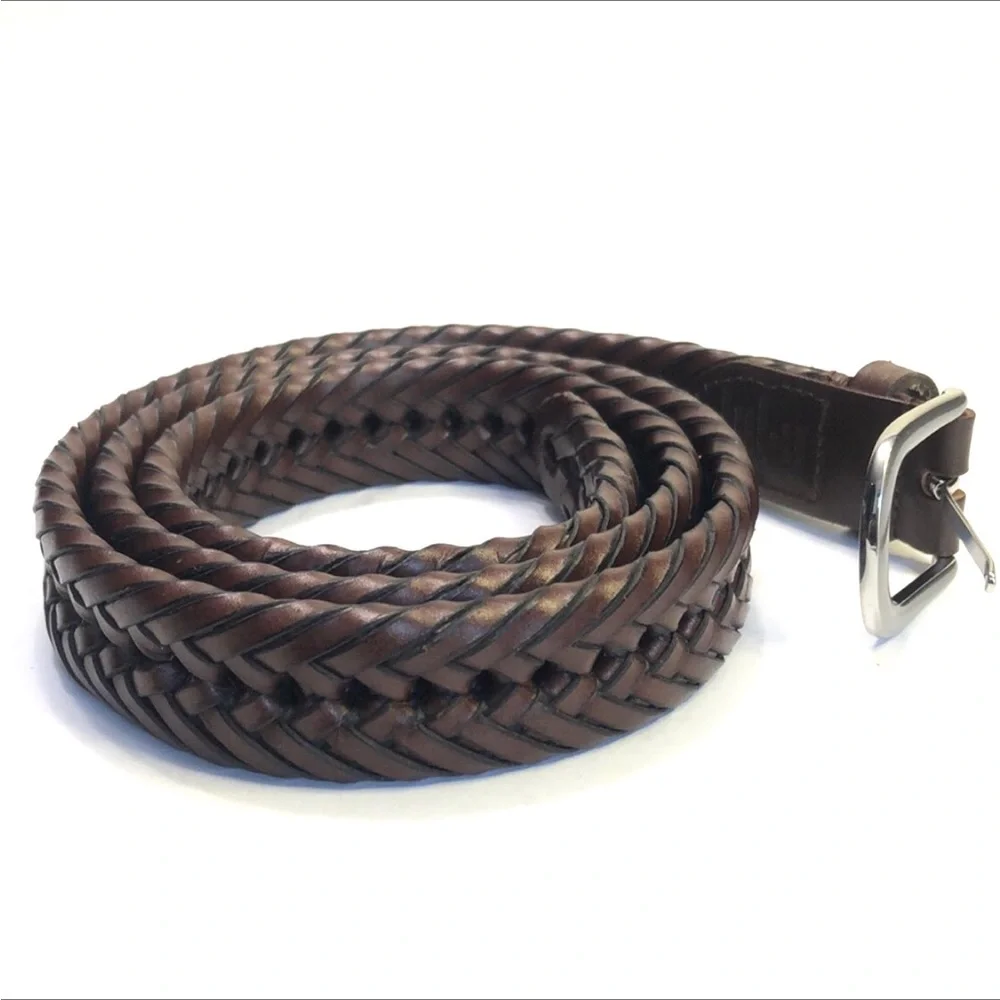 Men’s Braided Genuine Leather Belt size 40